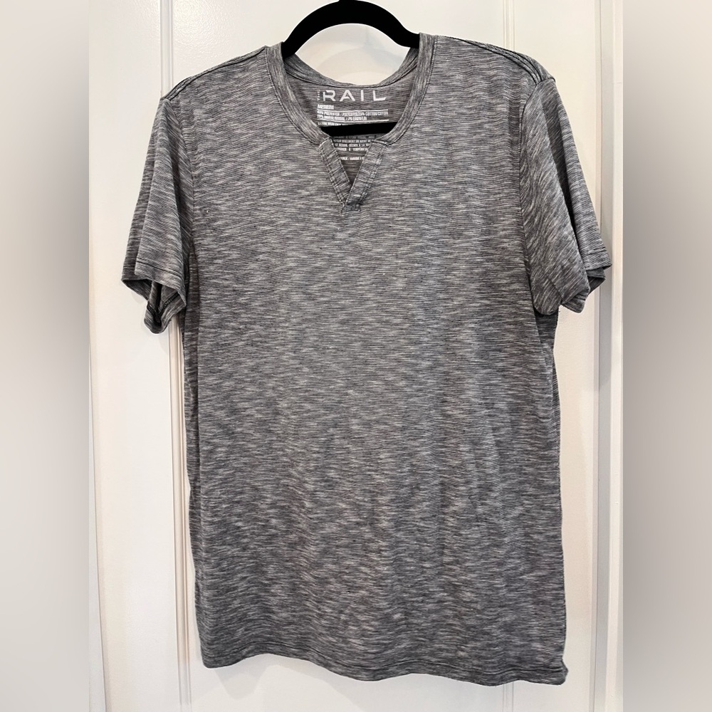The Rail Heathered Gray Men's Short Sleeve Tee